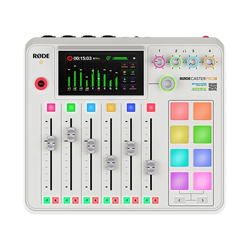 RODE RODECaster Pro II Integrated Audio Production Studio (White)