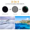 K&F Concept 49mm Nano-X Series Variable ND & CPL 2-in-1 Filter (1 to 5-Stop) - Image 2