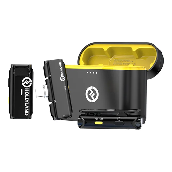 Hollyland LARK C1 DUO 2-Person Wireless Microphone System with USB-C Connector for Mobile Devices