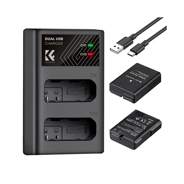 K&F Concept EN-EL14 Camera Battery Charger Set